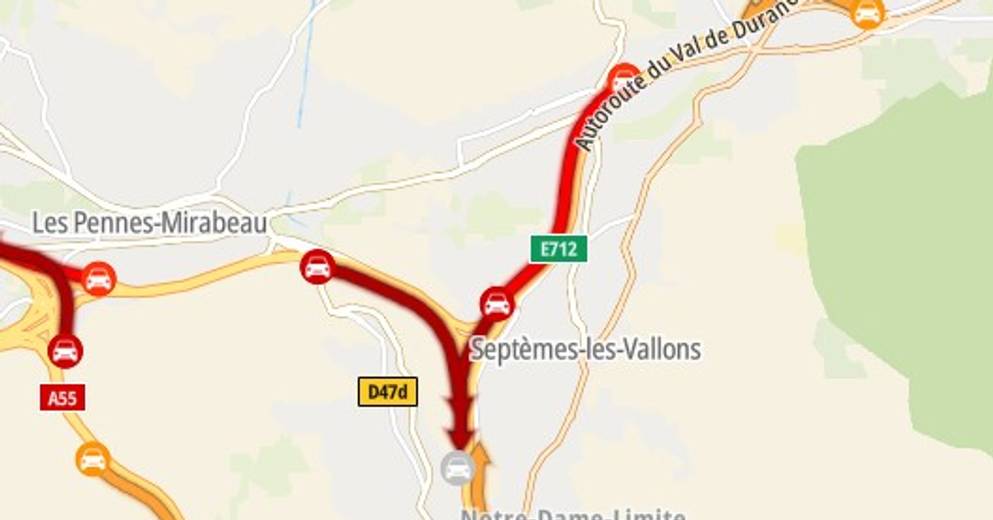 En direct A7 un poids lourd en panne provoque un gros bouchon à l