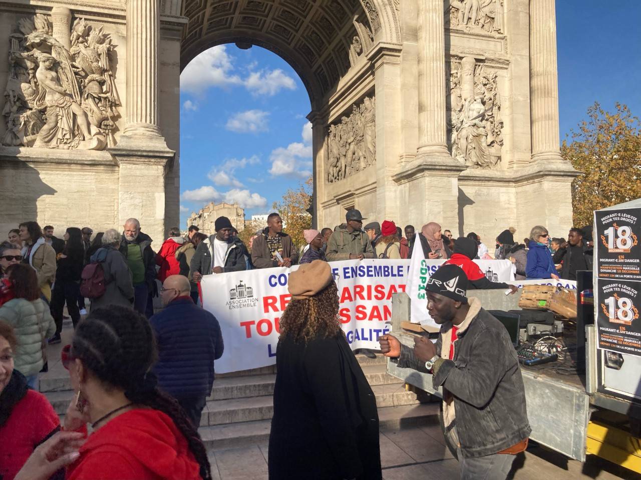 Marseille : 200 manifestants pour les droits des étrangers sans papier