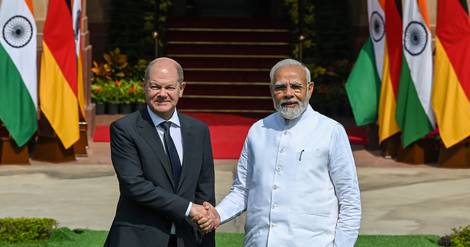 Le chancelier allemand Scholz entame une visite en Inde