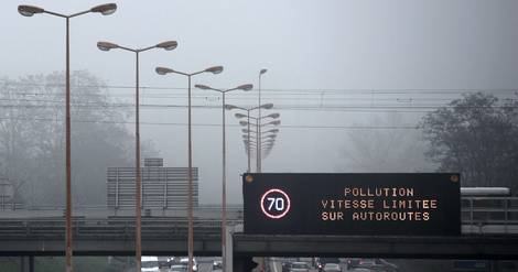 Pollution: vitesse réduite vendredi en Ile-de-France