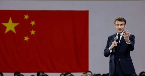 A Canton, Macron parle aux étudiants chinois et prend le thé avec Xi