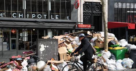 Confusion à Paris, 10.000 tonnes d'ordures jonchent les rues