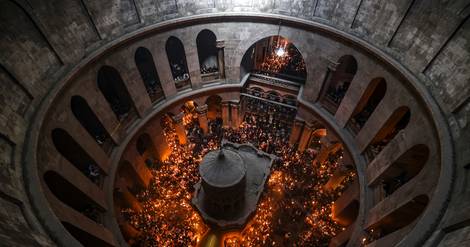 A Jérusalem, les chrétiens orthodoxes célèbrent le 