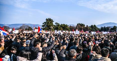 Nagorny Kabarakh: manifestations contre le blocage d'un axe vital vers l'Arménie (AFP)