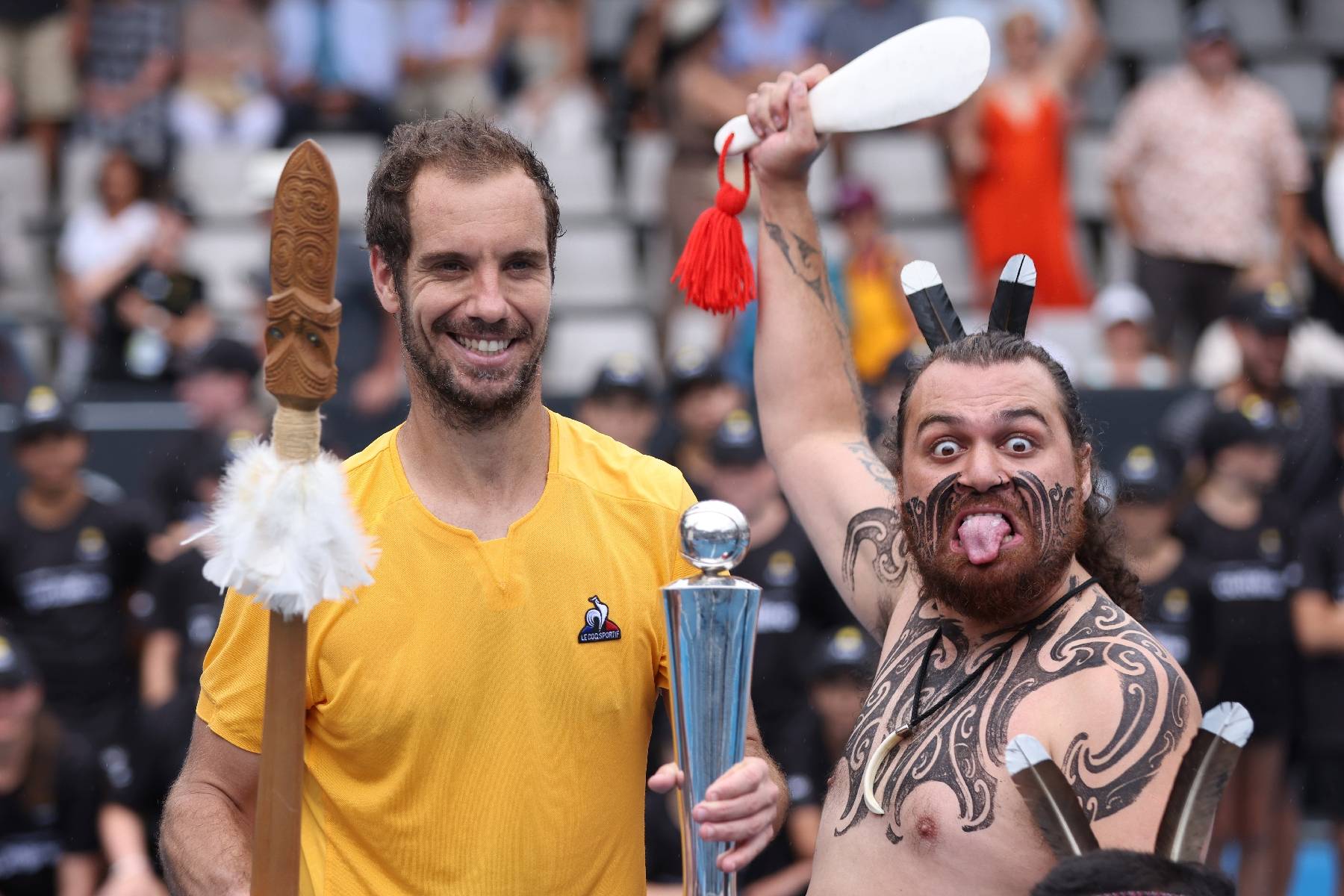 Tennis: Richard, toujours coeur de lion, gagne à Auckland