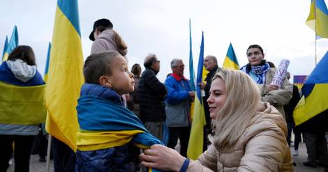 Manifestations dans plusieurs villes de France en soutien à l'Ukraine