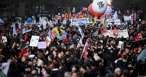 Réforme des retraites : 440 000 manifestants au niveau national, selon le ministère de l'Intérieur