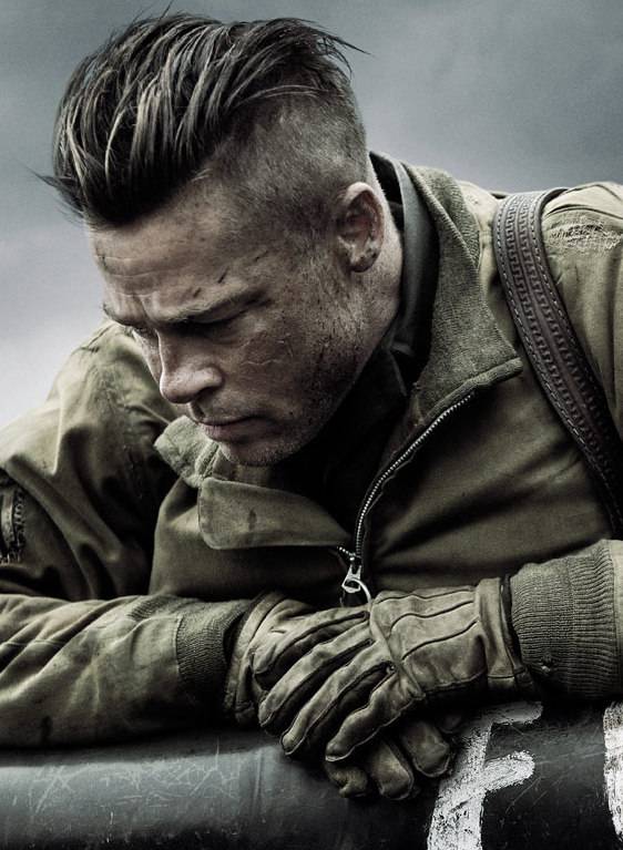 Coupe De Cheveux Brad Pitt Fury En direct | Brad Pitt et son char d'assaut | La Provence
